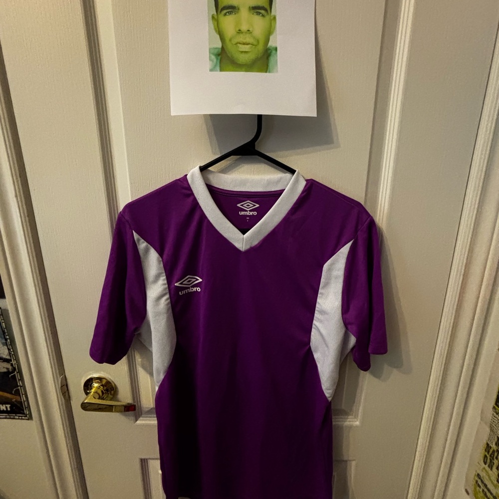 Umbro Men's Purple and White Jersey
